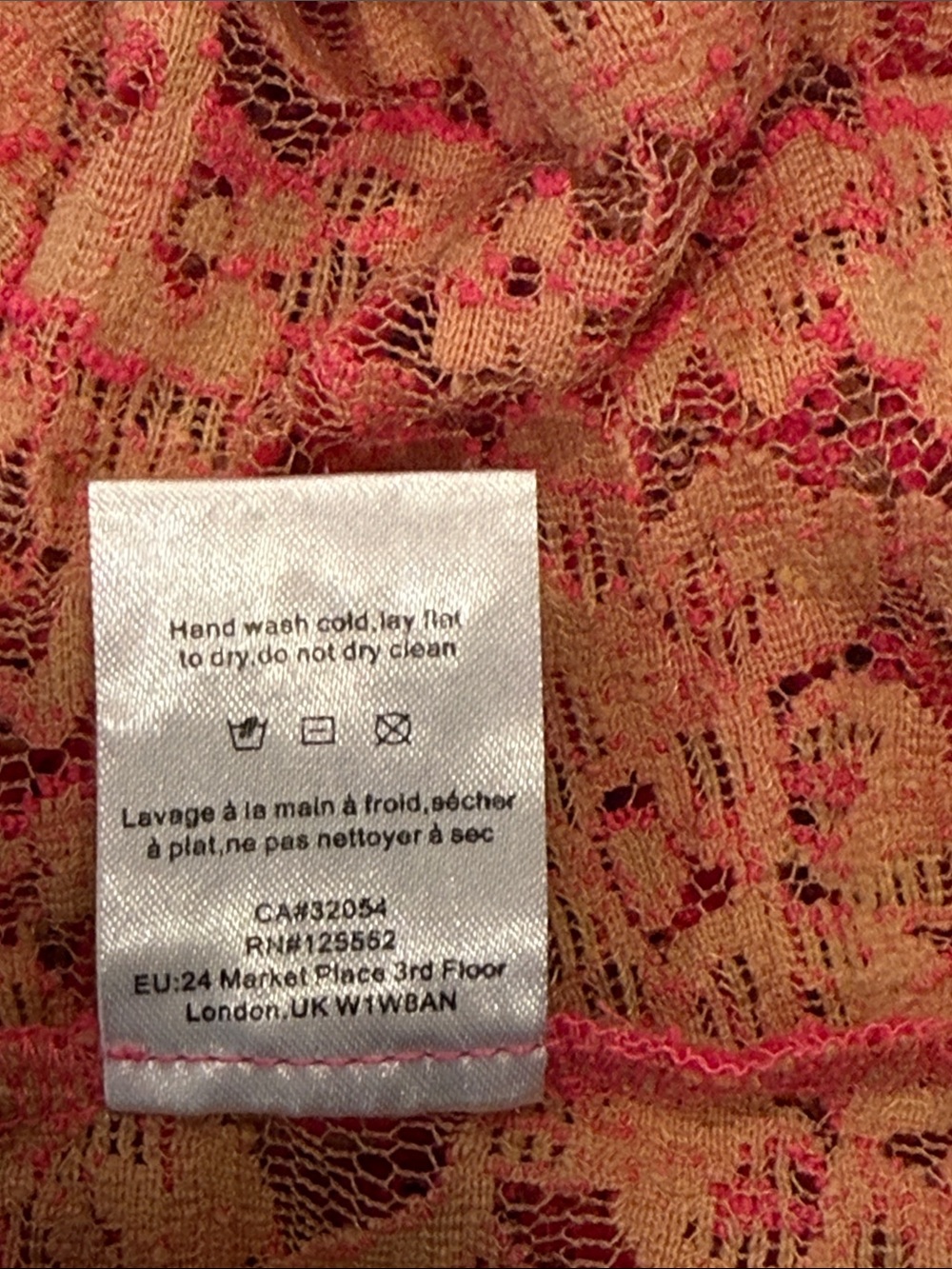 NWT Anthropologie Dolan Lace Top Pink Rose in Size S NEW WITH TAGS - Picture 10 of 12